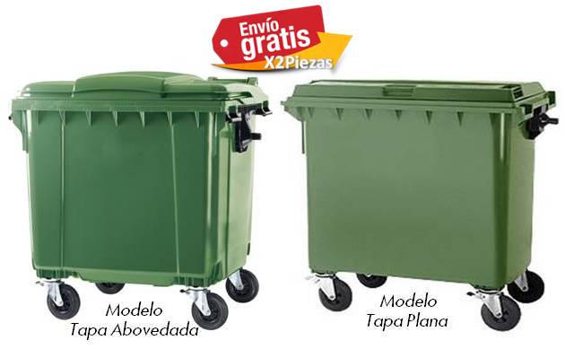 Contenedor de basura grande 1100 lts